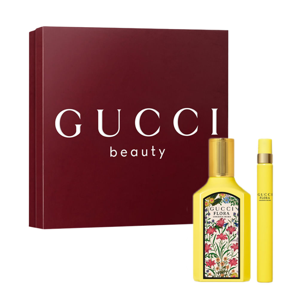 Kit Gucci Flora Gorgeous Orchid Feminino Eau de Parfum 50ml + Travel Size 10ml