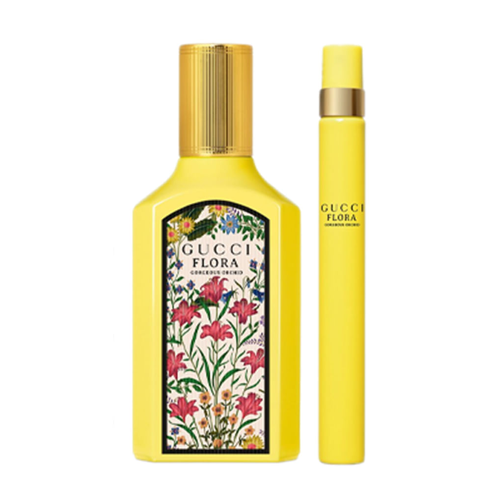 Kit Gucci Flora Gorgeous Orchid Feminino Eau de Parfum 50ml + Travel Size 10ml