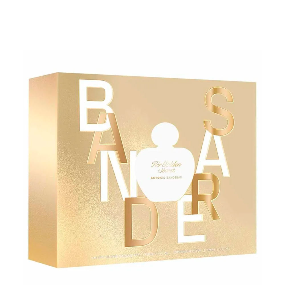 Kit Perfume Feminino Eau de Parfum 80ml + Deodorant Spray 150ml Her Golden Secret Antônio Banderas