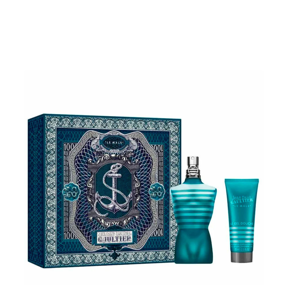 Kit Jean Paul Gaultier Le Male Eau De Toilette Perfume Masculino 125ml + Shower Gel 75ml