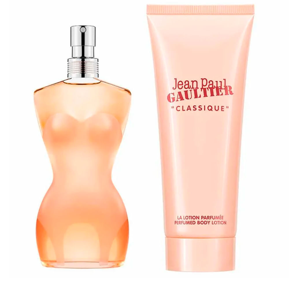 Kit Jean Paul Gaultier Classique Eau de Toilette Perfume Feminino 50ml + Body Lotion 75ml