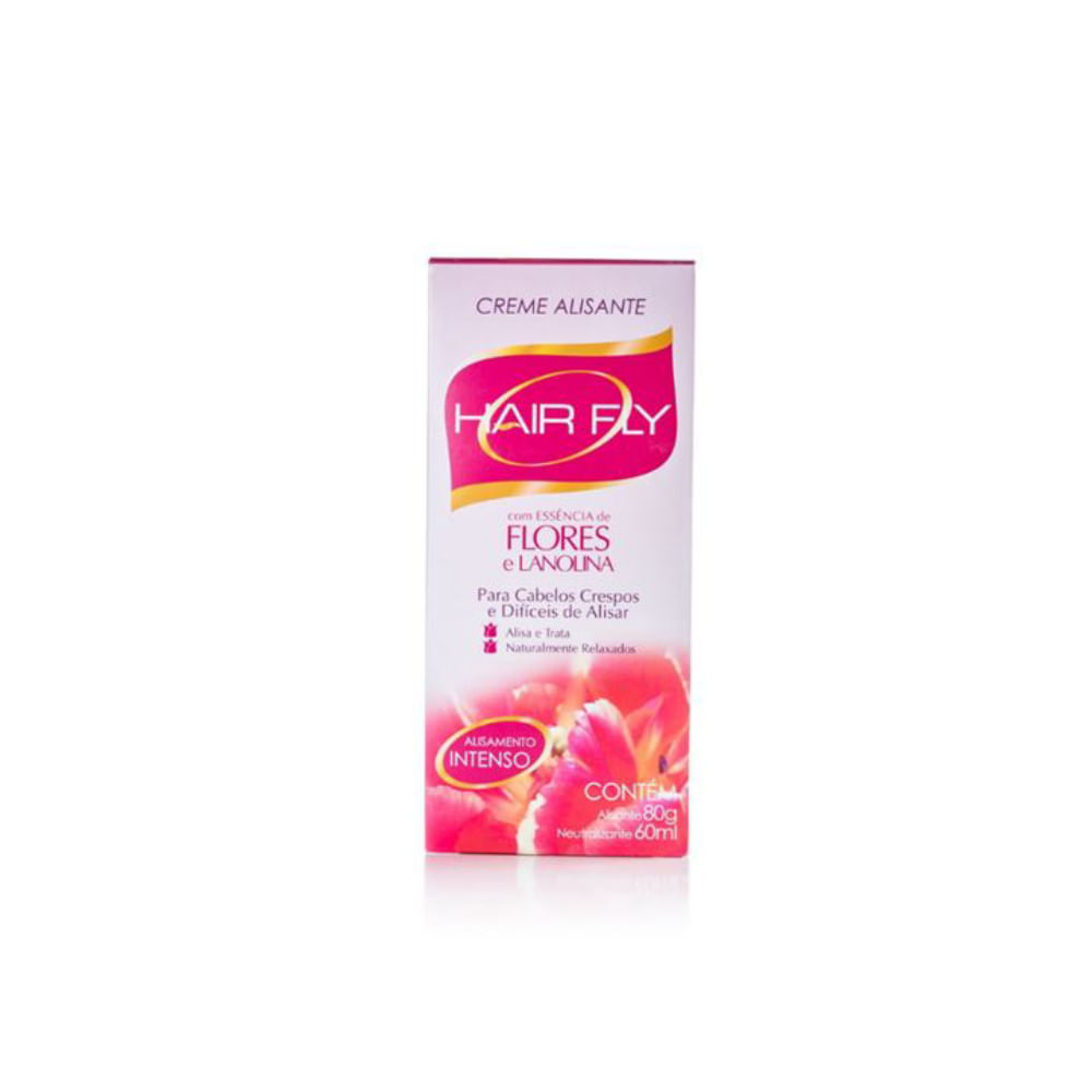 Creme Alisante Hair Fly 80g Flores
