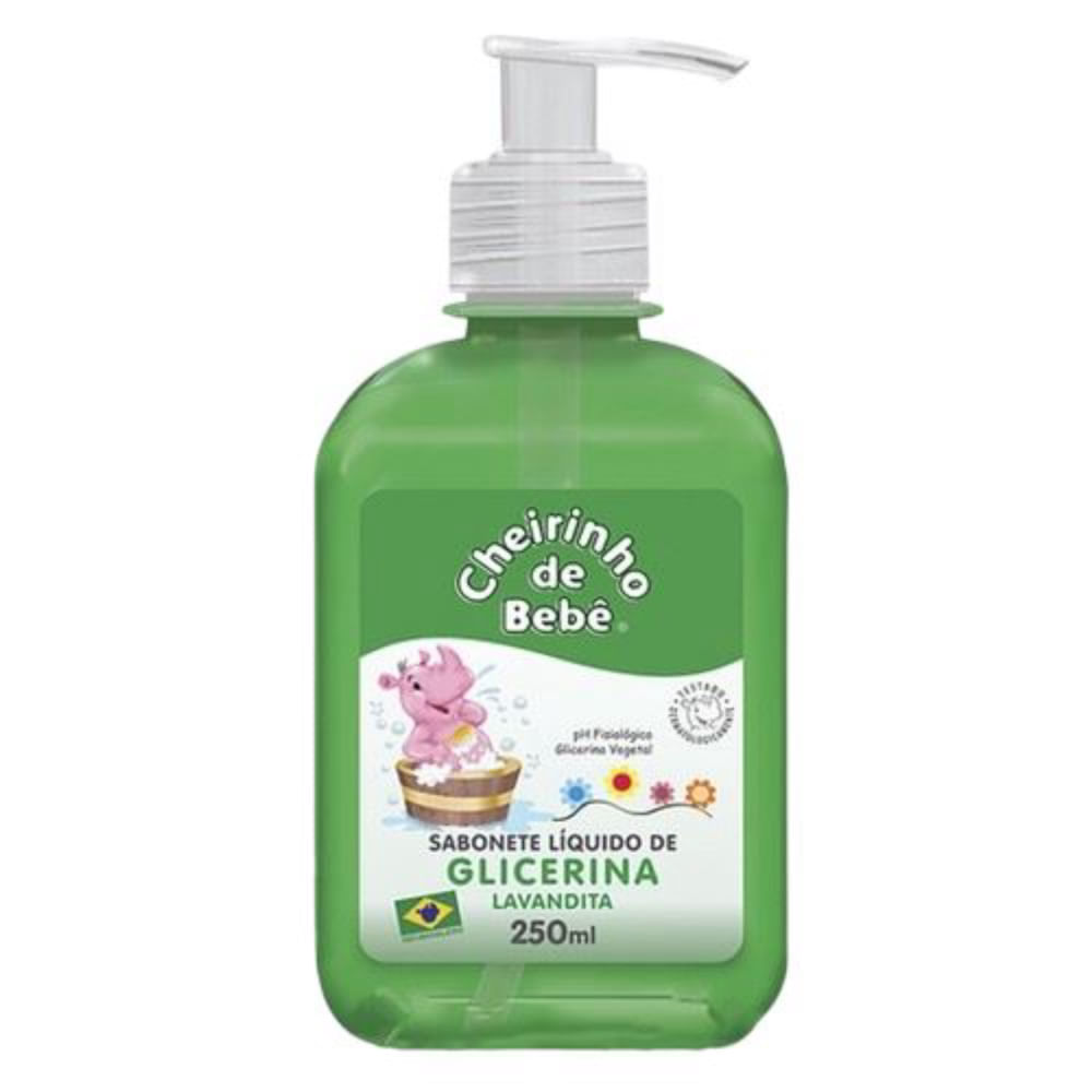 Sabonete Liquido Infantil Cheirinho De Bebê Glicerinado 250ml Lavandita
