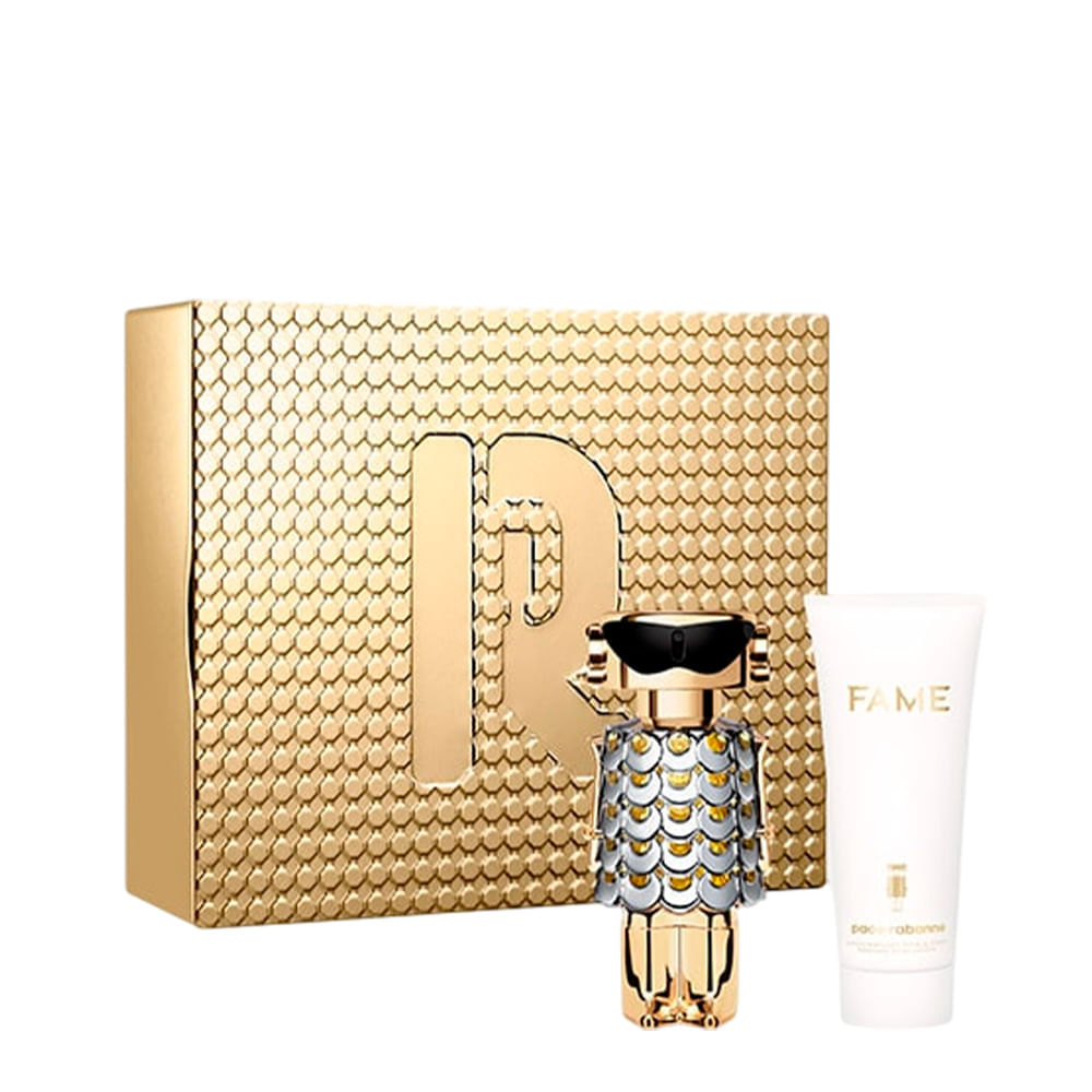 Kit Rabanne Fame Feminino EDP 80ml + Body Lotion 100ml