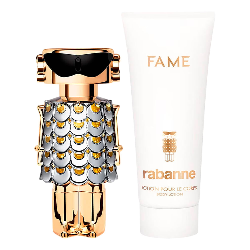 Kit Rabanne Fame Feminino EDP 80ml + Body Lotion 100ml