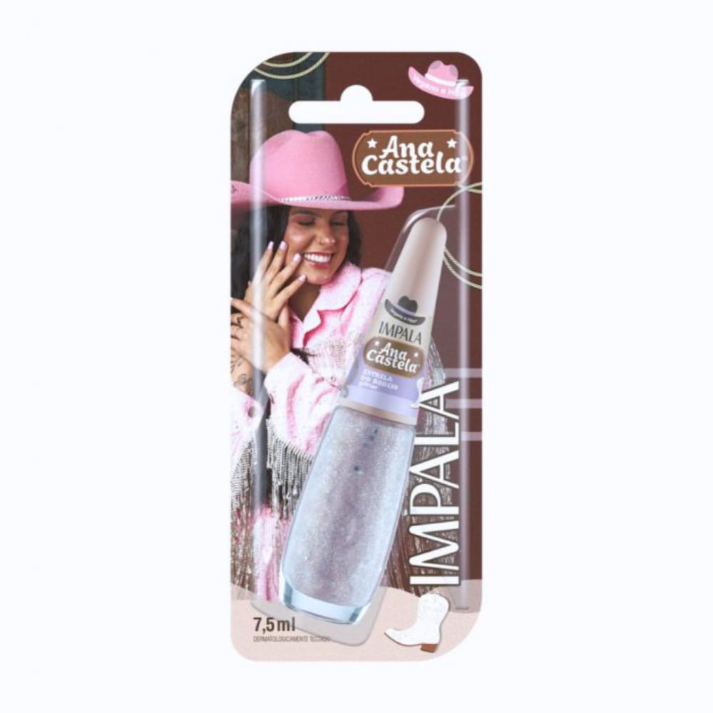 Esmalte Impala Ana Castela Glitter Estrela Do Rodeio 7,5ml