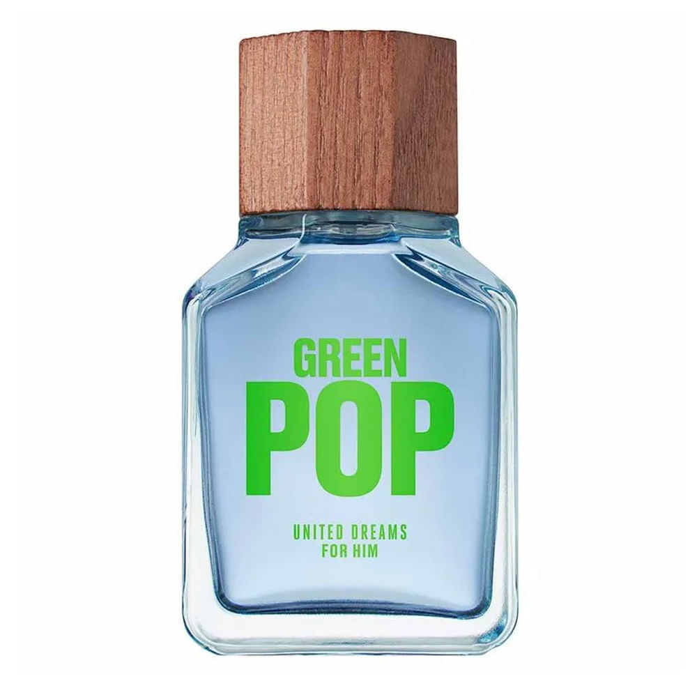 Benetton United Colors Green Pop Him Eau de Toilette Perfume Masculino 100ml