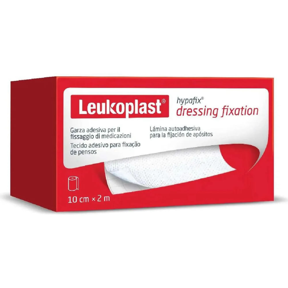 Curativo Hypafix Leukoplast 10 cm × 2 m – Fita Adesiva Elástica Hipoalergênica