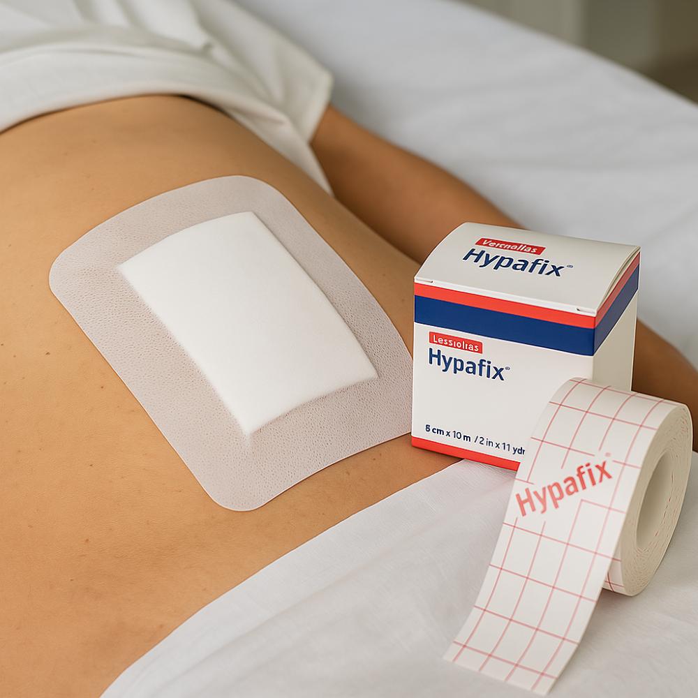 Fita Adesiva Hypafix 5cm x 10m Rolo Fixador Médico Hipoalergênico