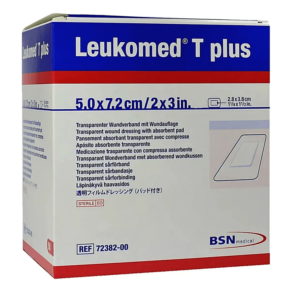 Curativo Filme Transparente Leukomed t plus 5 × 7,2 cm Unidade Estéril