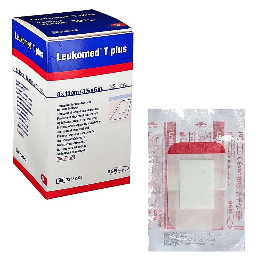 Curativo Filme Transparente Leukomed T Plus 8 × 15 cm Unidade Estéril