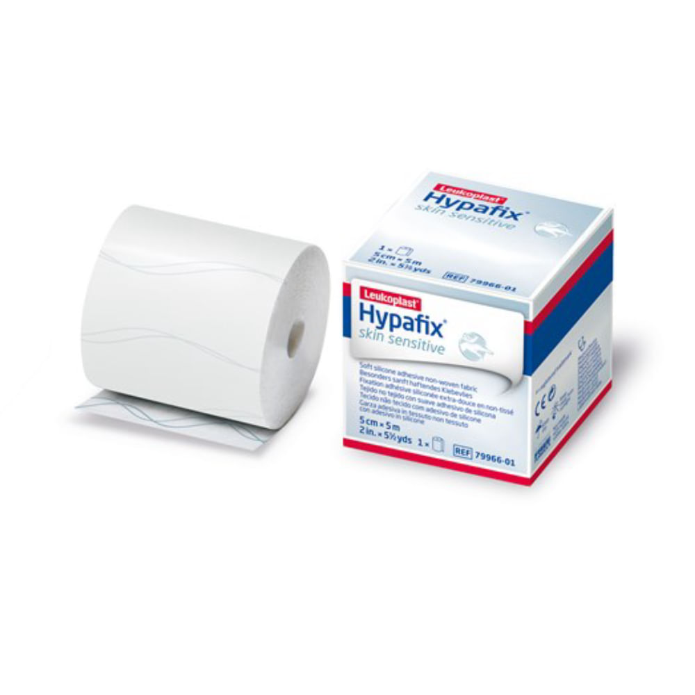Fita Adesiva Hypafix Skin Sensitive 5cm x 5m Silicone Hipoalergênico para Pele Sensível