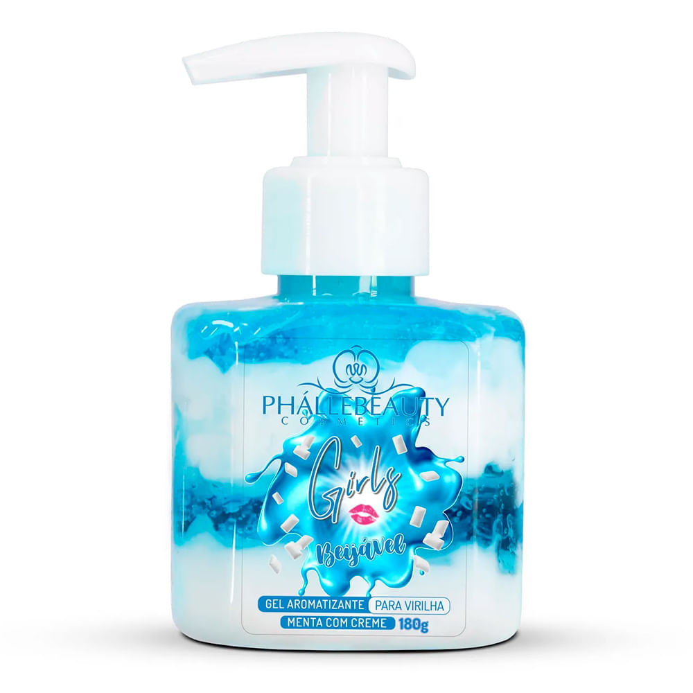 Gel aromatizante Phallebeauty Girl Menta Com Creme Para Virilha Beijável  180g