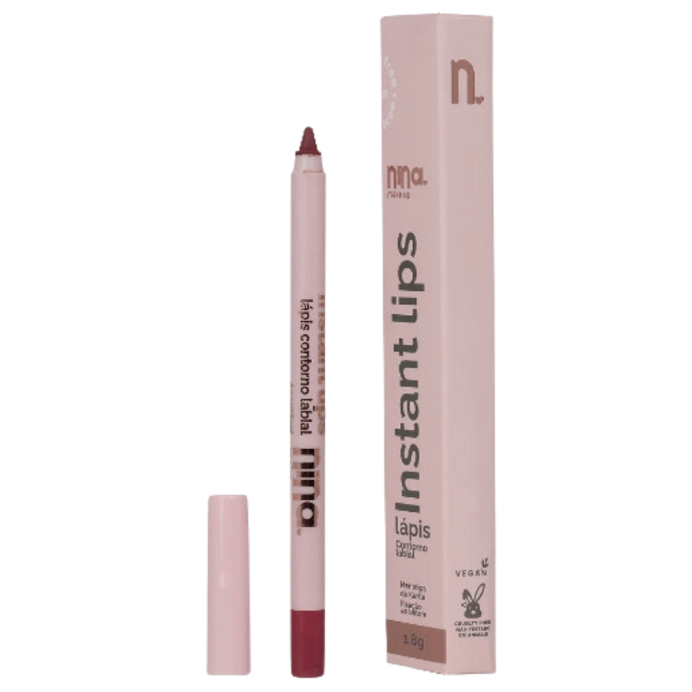 Lápis Para Contorno Labial Nina Makeup Instant Lips 1,8g