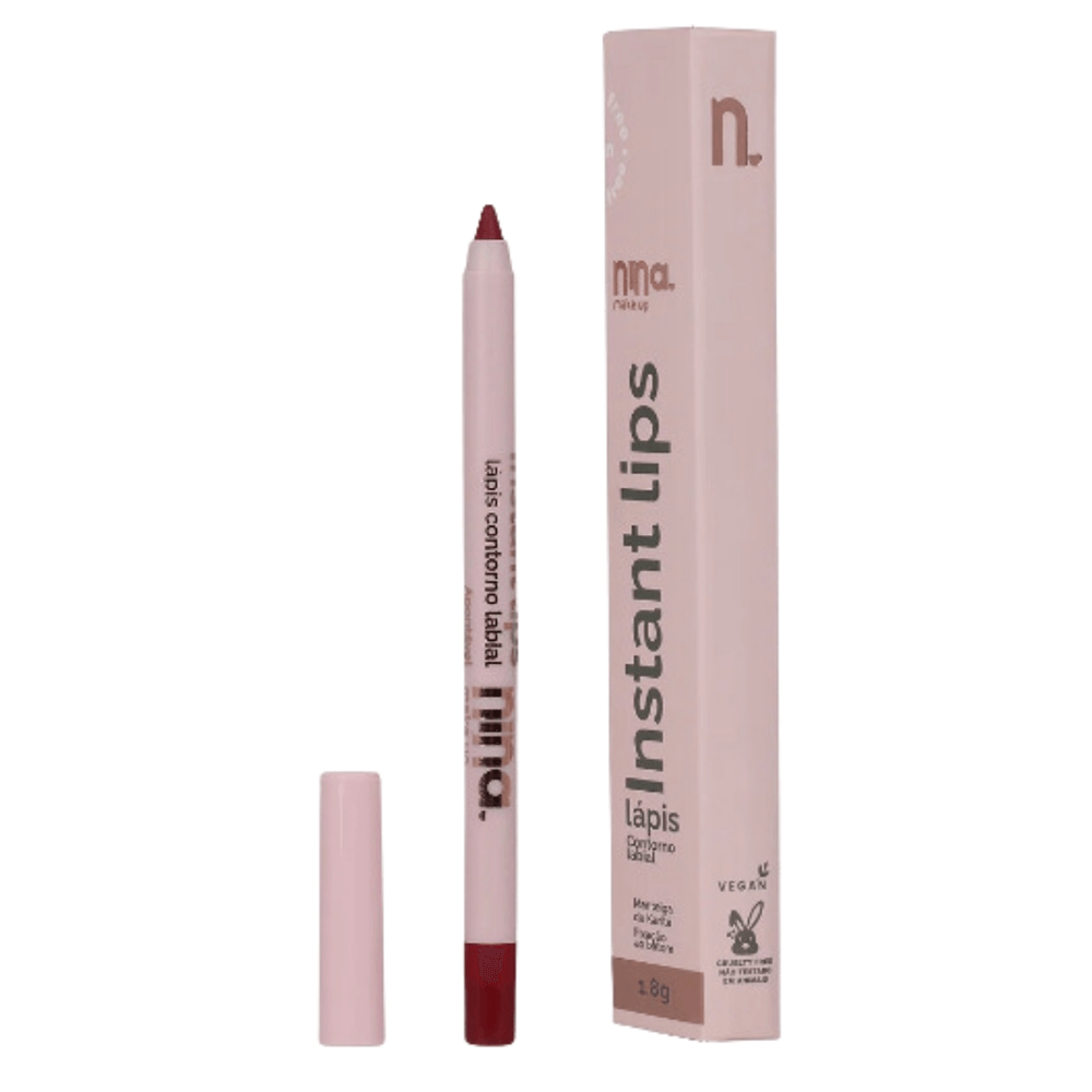 Lápis Para Contorno Labial Nina Makeup Instant Lips 1,8g