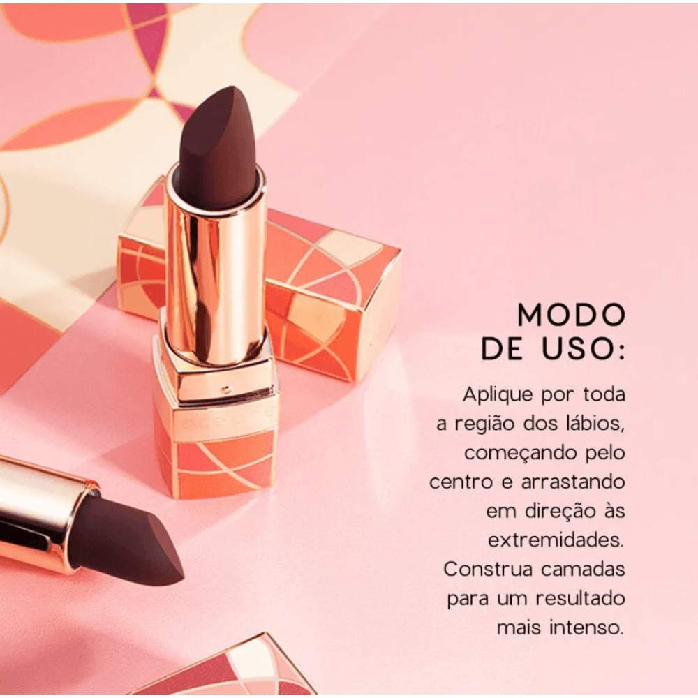 Batom Nude Semi matte Océane Capri Lipstick Godness Vinho 3,5g