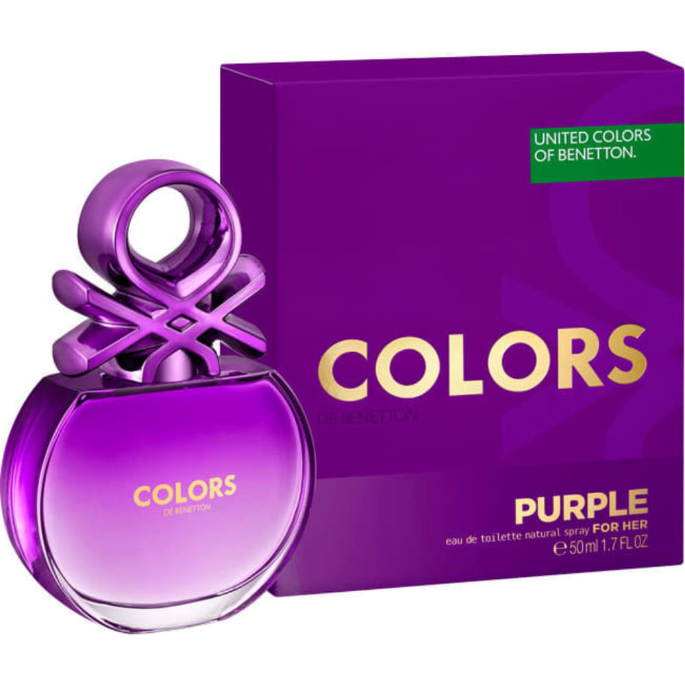 Benetton Colors Purple Eau de Toilette Perfume Feminino 50ml