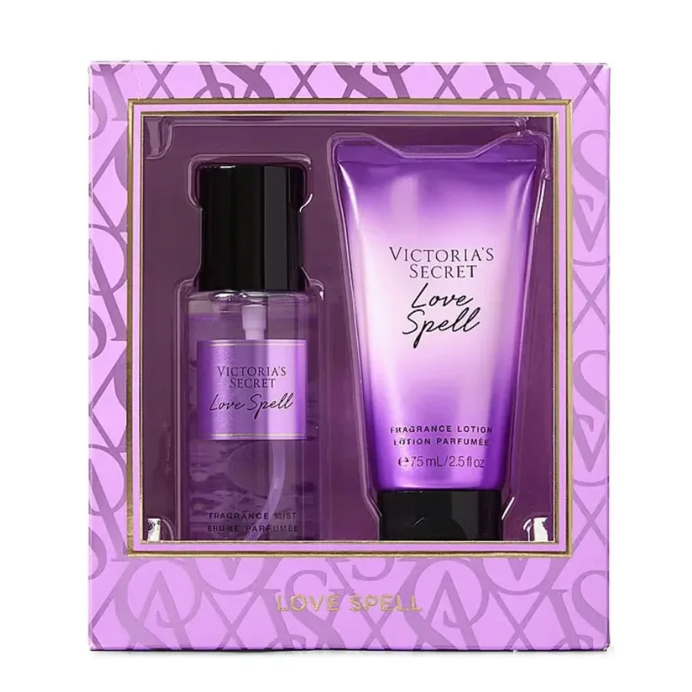 Kit Victoria's Secret Love Spell Body Splash 75ml + Body Lotion 75ml
