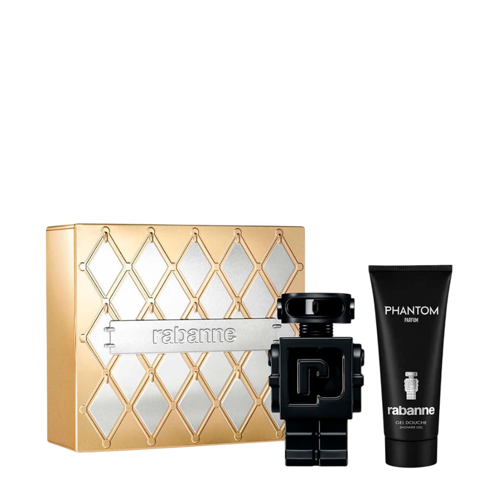 Kit Rabanne Phantom Masculino Parfum 100ml + Shower Gel 100ml