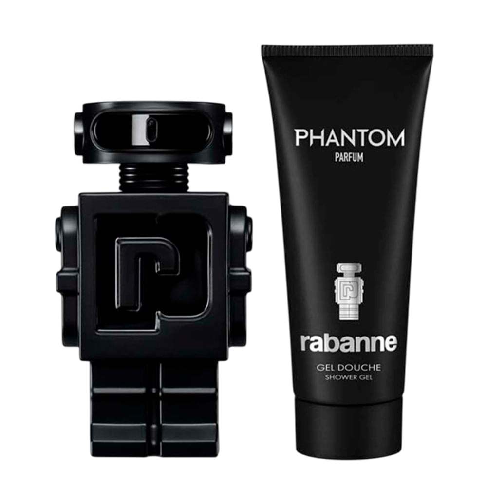 Kit Rabanne Phantom Masculino Parfum 100ml + Shower Gel 100ml