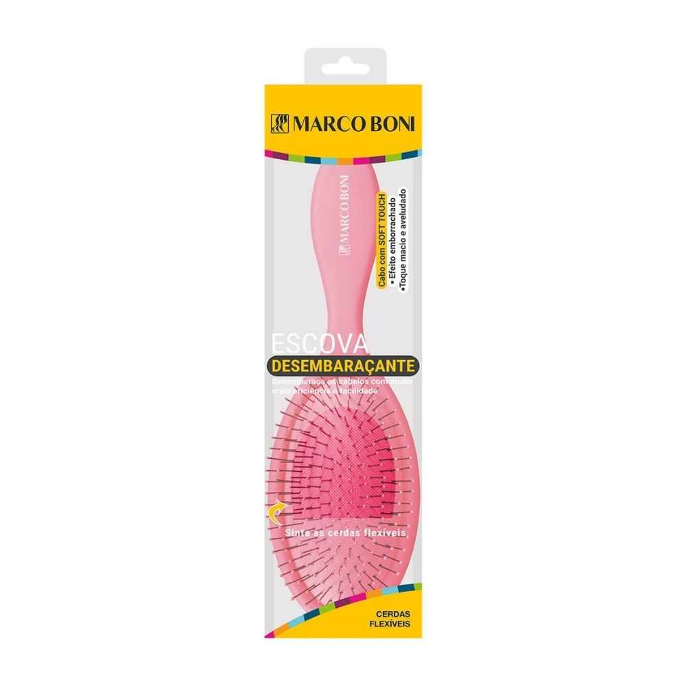 Escova Desembaraçante Oval Cerdas Flexíveis