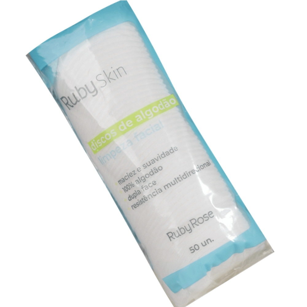 Disco De Algodão Ruby Rose 50 Unidades