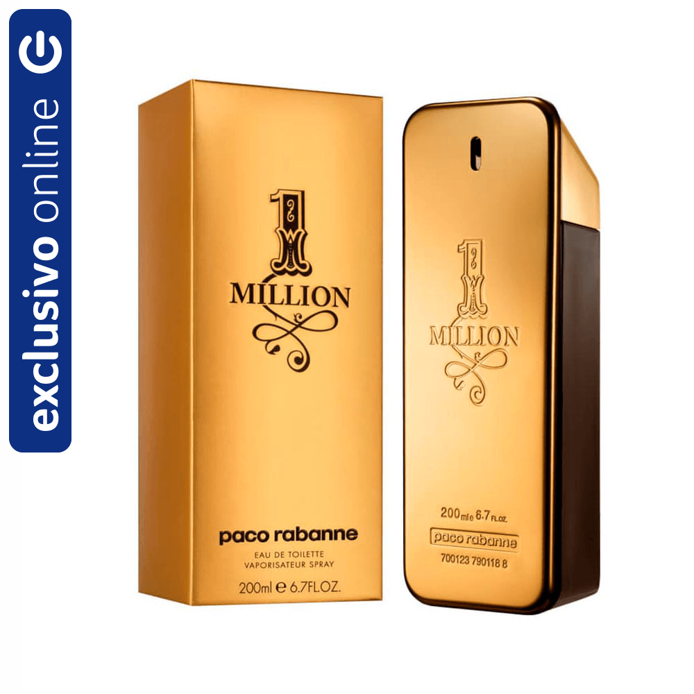 Perfume Masculino Paco Rabanne One Million Eau De Toilette 200ml