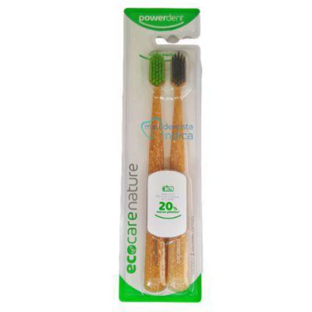 Escova Powerdent Eco Nature Pack 2 Unidades