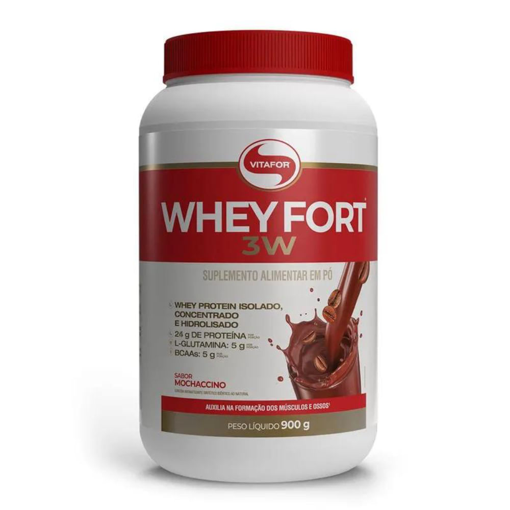 WHEY FORT 3W MOCHACCINO VITAFOR 900g