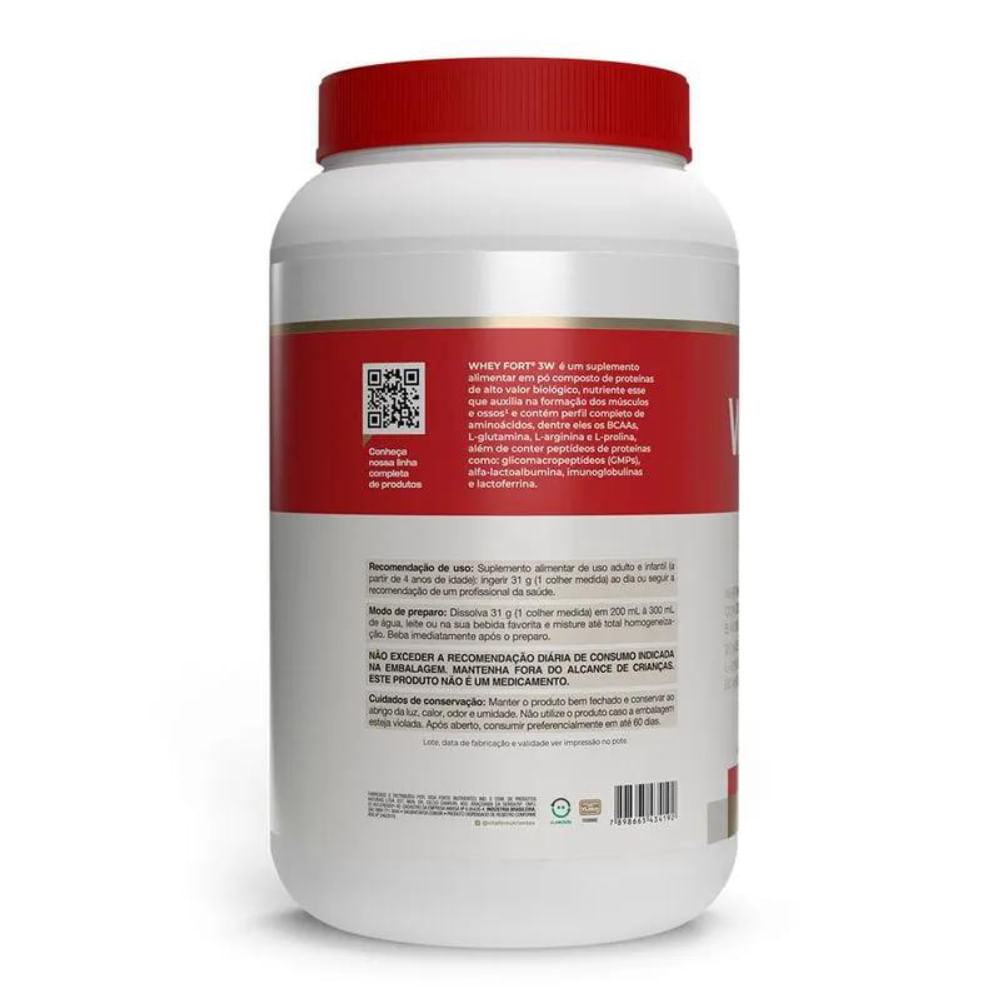 WHEY FORT 3W NEUTRO - 900g - VITAFOR