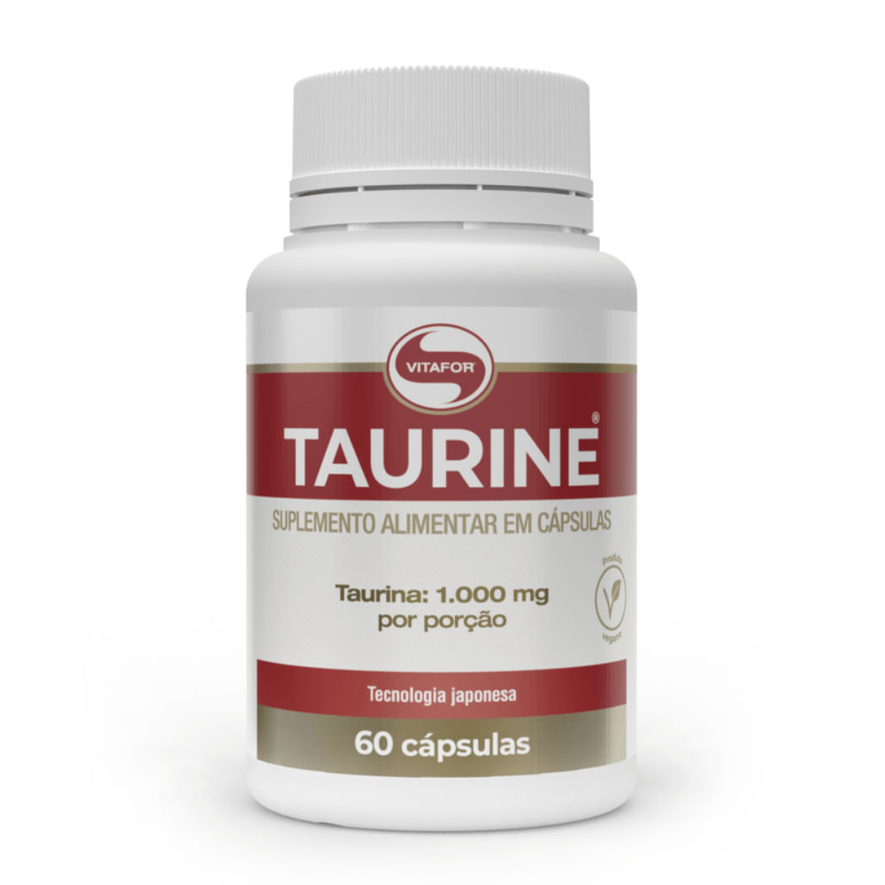 Taurina Taurine Vitafor 60 Cápsulas