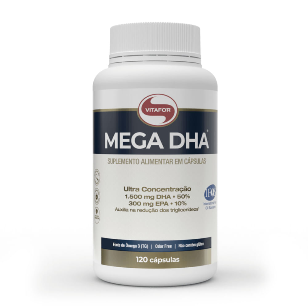Ômega 3 Mega Dha Vitafor 120 Cápsulas