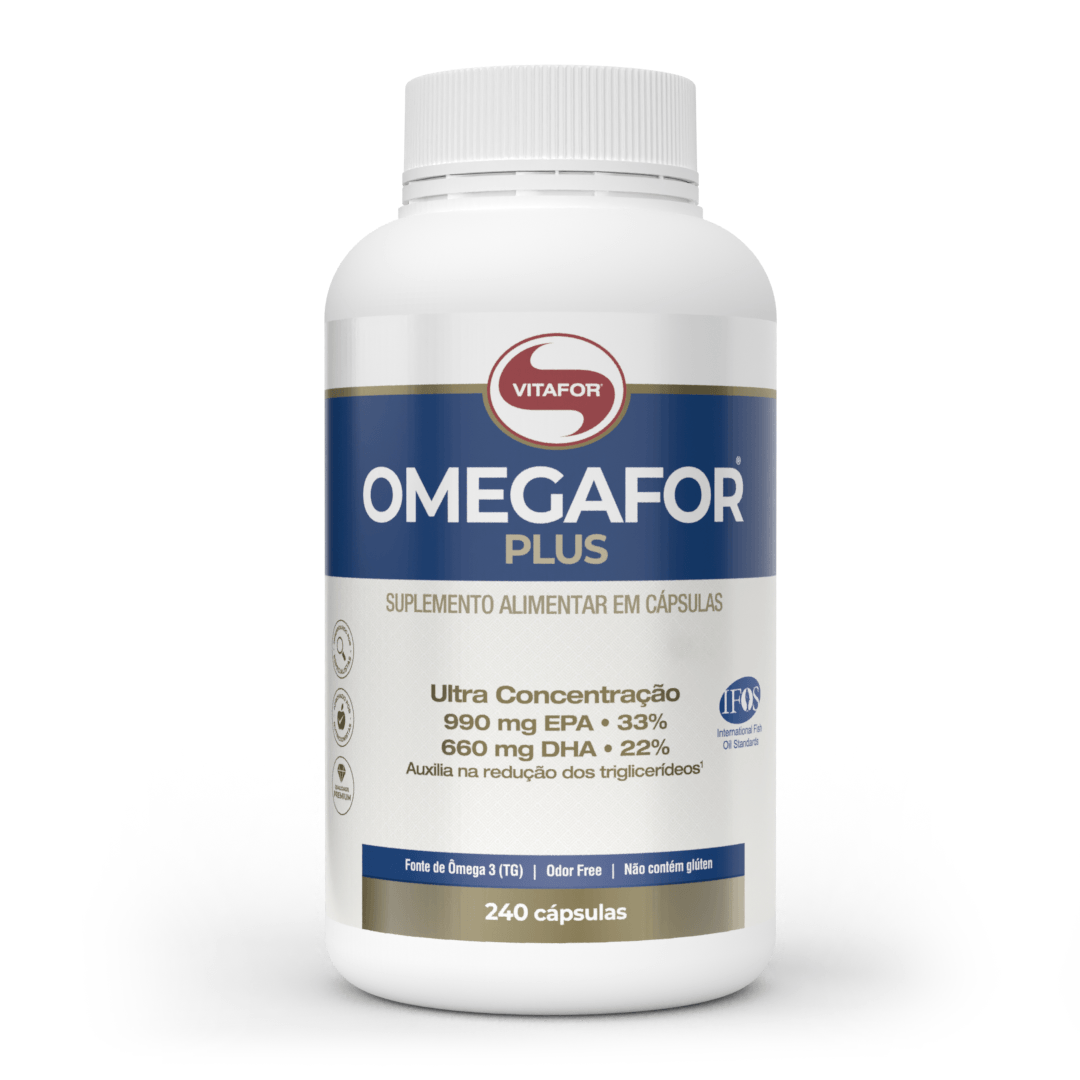 KIT 2 ÔMEGA 3 OMEGAFOR PLUS VITAFOR 240 CÁPSULAS