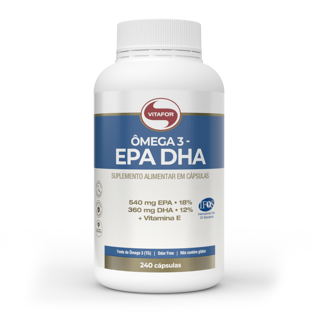 KIT 2 ÔMEGA 3 EPA DHA VITAFOR 240 CÁPSULAS CADA