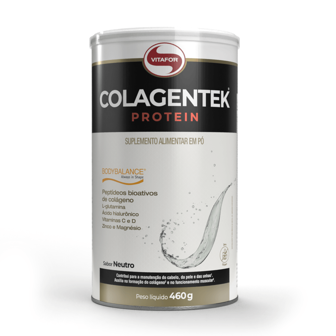 KIT 2 COLAGENTEK PROTEIN BODYBALANCE NEUTRO VITAFOR 460g CADA