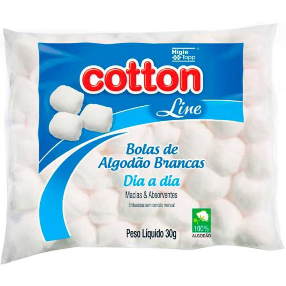Algodão Cotton Bola Branca 30g