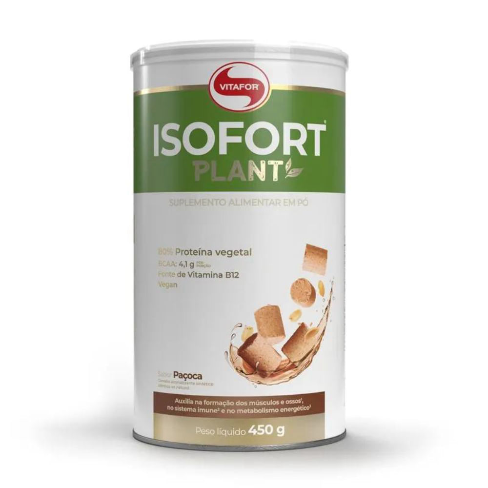 Isofort Plant Paçoca Vitafor 450g