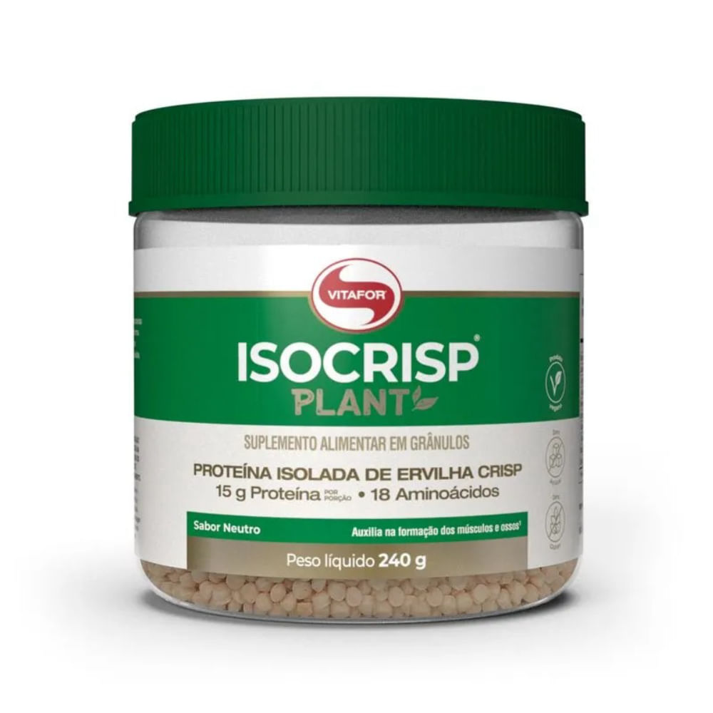 CRISP DE PROTEÍNA VEGETAL ISOCRISP PLANT VITAFOR 240g