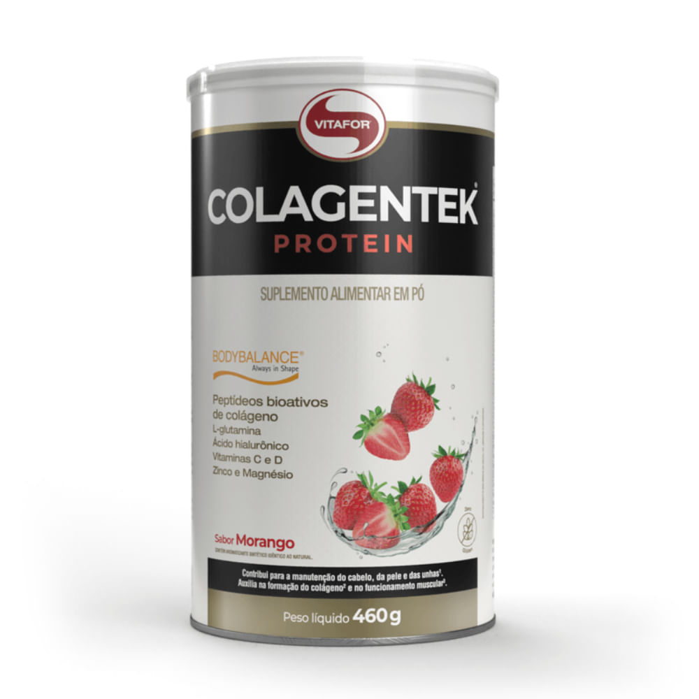 Colagentek Protein Bodybalance Morango Vitafor 460g