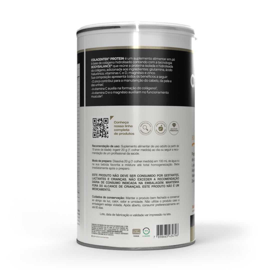 COLAGENTEK PROTEIN BODYBALANCE MORANGO VITAFOR 460g