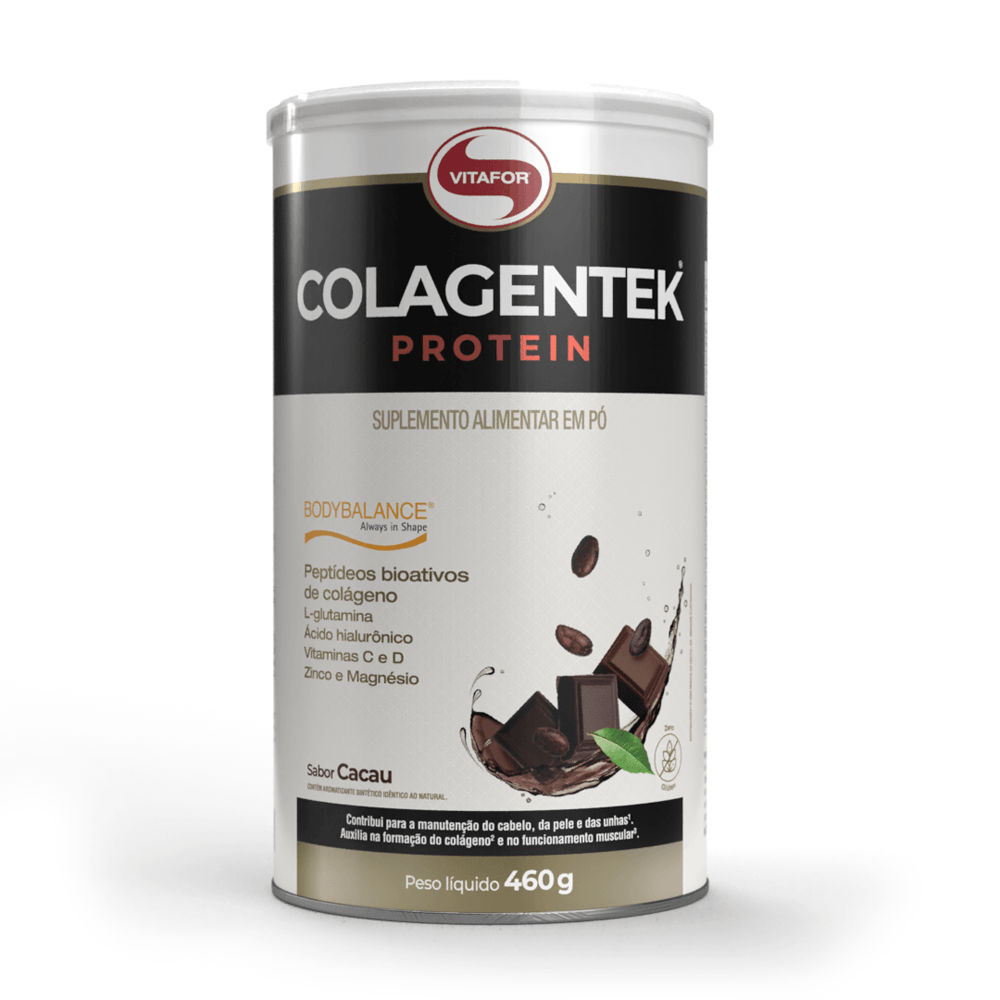 Colagentek Protein Bodybalance Cacau Vitafor 460g