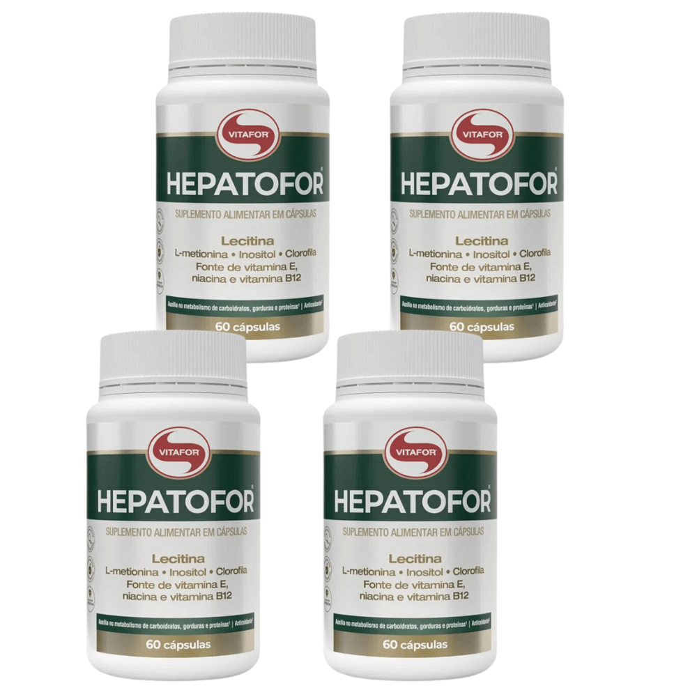 KIT 4 HEPATOFOR VITAFOR 60 CÁPSULAS