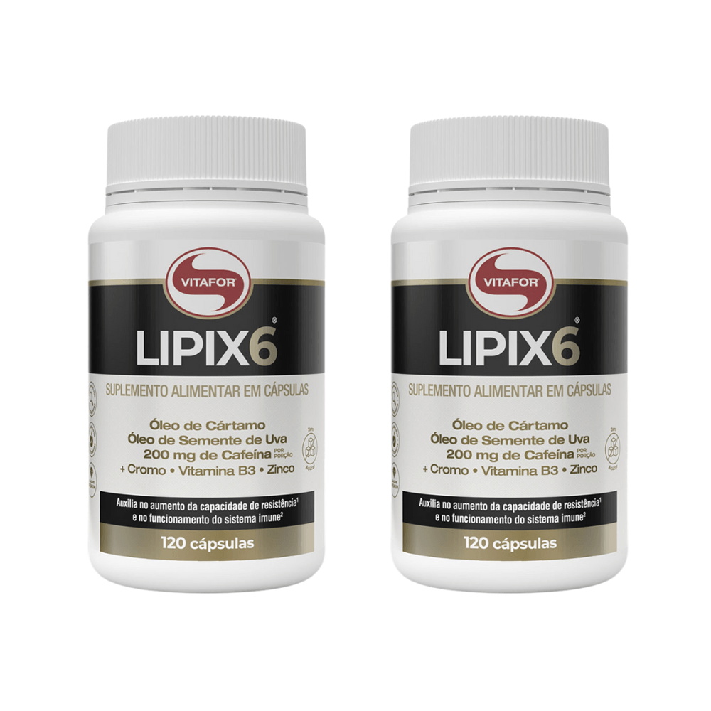 Kit 2 Lipix 6 Vitafor 120 Cápsulas Cada