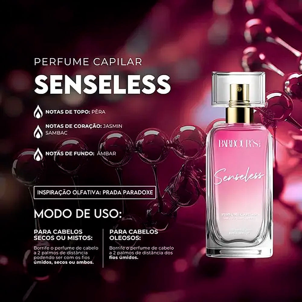 Barbour's Beauty Senseless Perfume Capilar 50ml