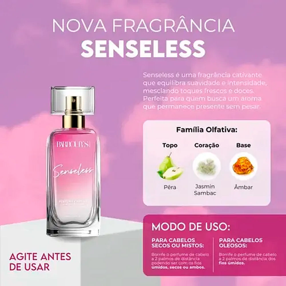 Barbour's Beauty Senseless Perfume Capilar 50ml