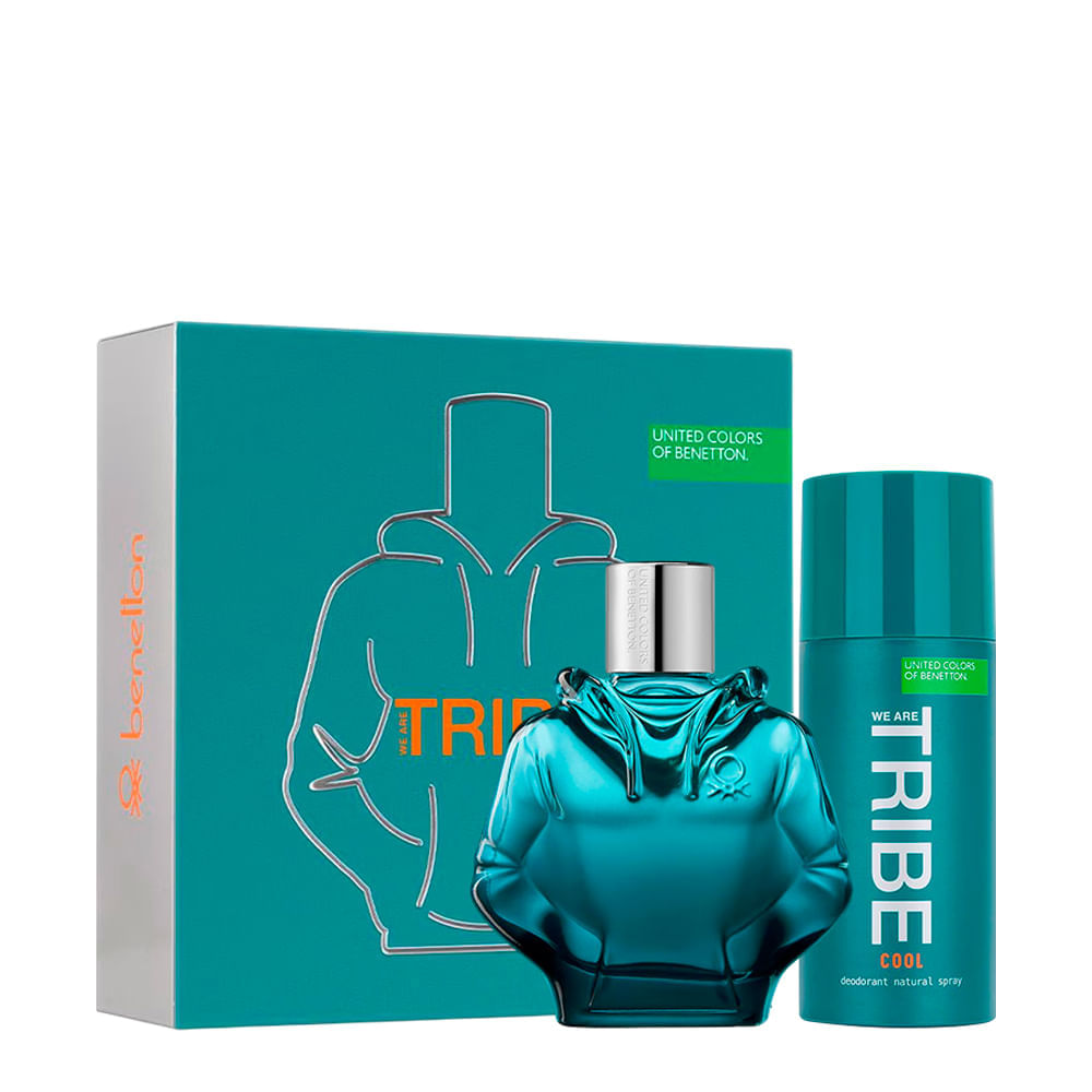 Kit Benetton We Are Tribe Masculino Perfume EDT 90ml + Desodorante Spray