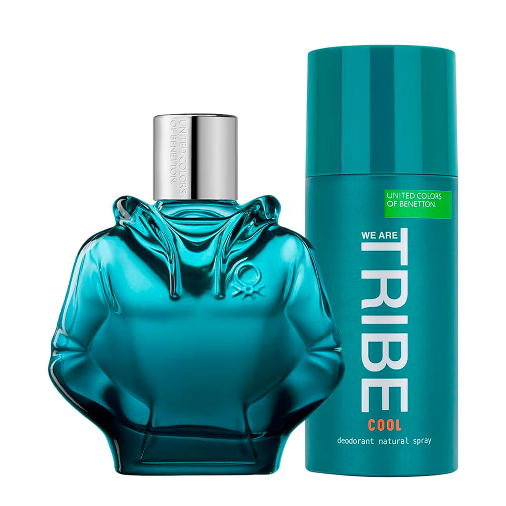 Kit Benetton We Are Tribe Masculino Perfume EDT 90ml + Desodorante Spray