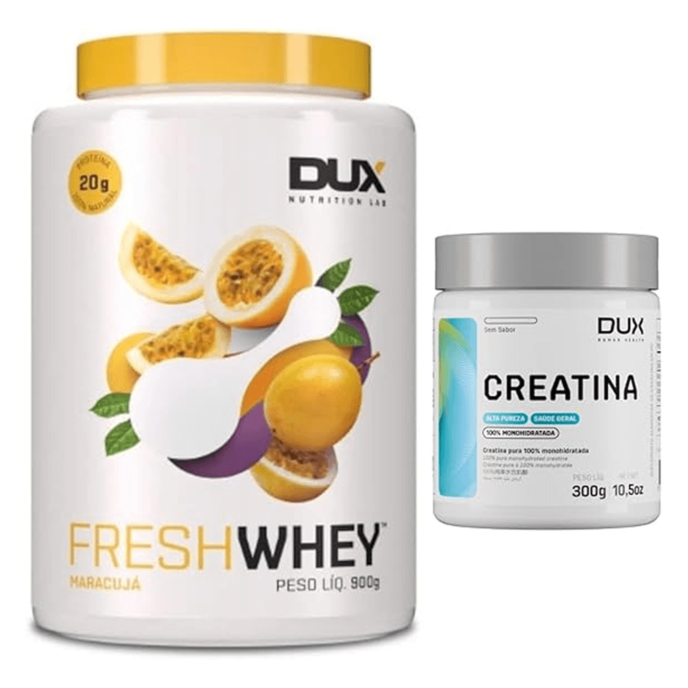 Kit Fresh Whey Maracujá 900g + Creatina 300g