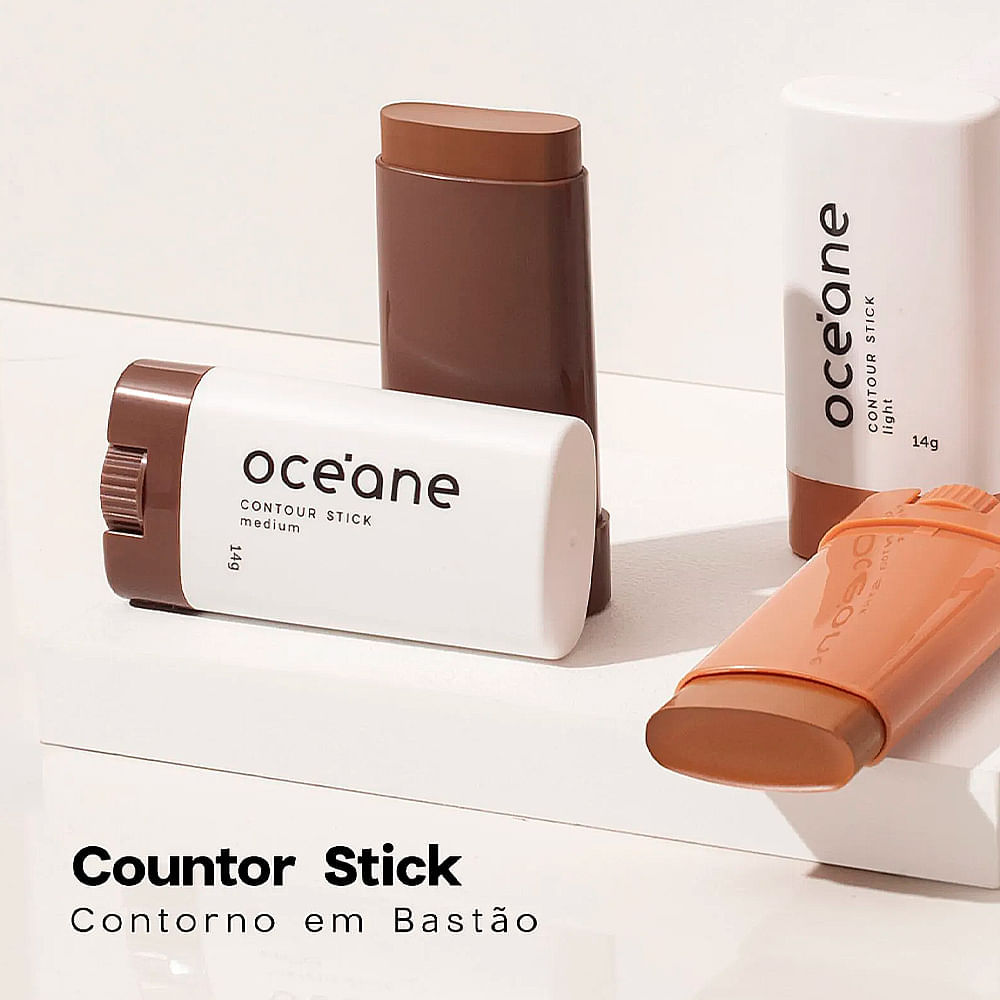 Stick Bf Limited - Contorno em Bastão Marrom Médio Océane 14g