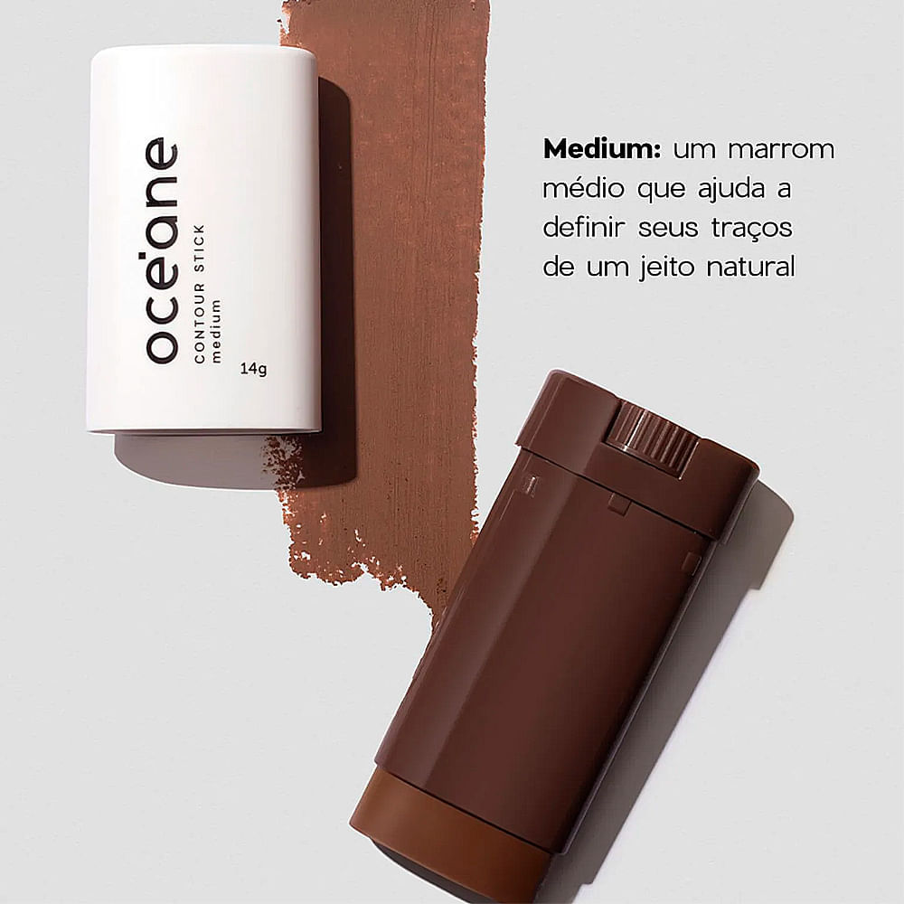 Stick Bf Limited - Contorno em Bastão Marrom Médio Océane 14g